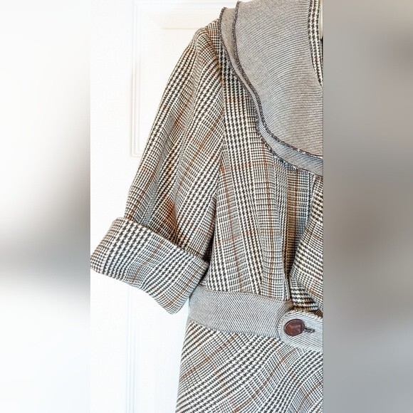 Jennifer Reale Design sleeveless dress & short sleeve fitted Jacket gray size 14 - Picture 5 of 14